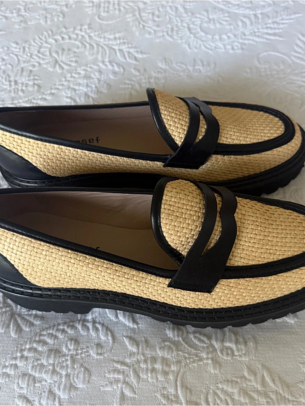 Jon Josef Rafia Penny Loafers. Eu 41 US 9.5